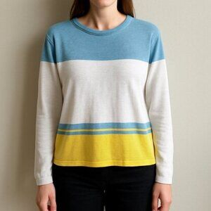 Hiho Tortola Bvi Long sleeve 100% Linen Sweater Womens Size Medium